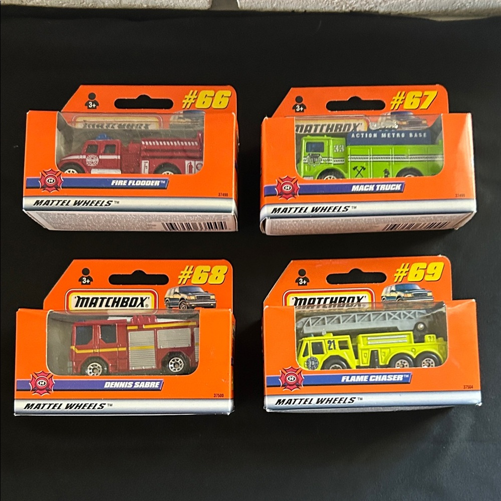 Vintage Matchbox Fire Rescue Vehicle Collection